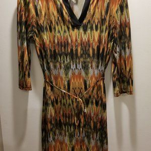 Mulitcolor Belted Tunic